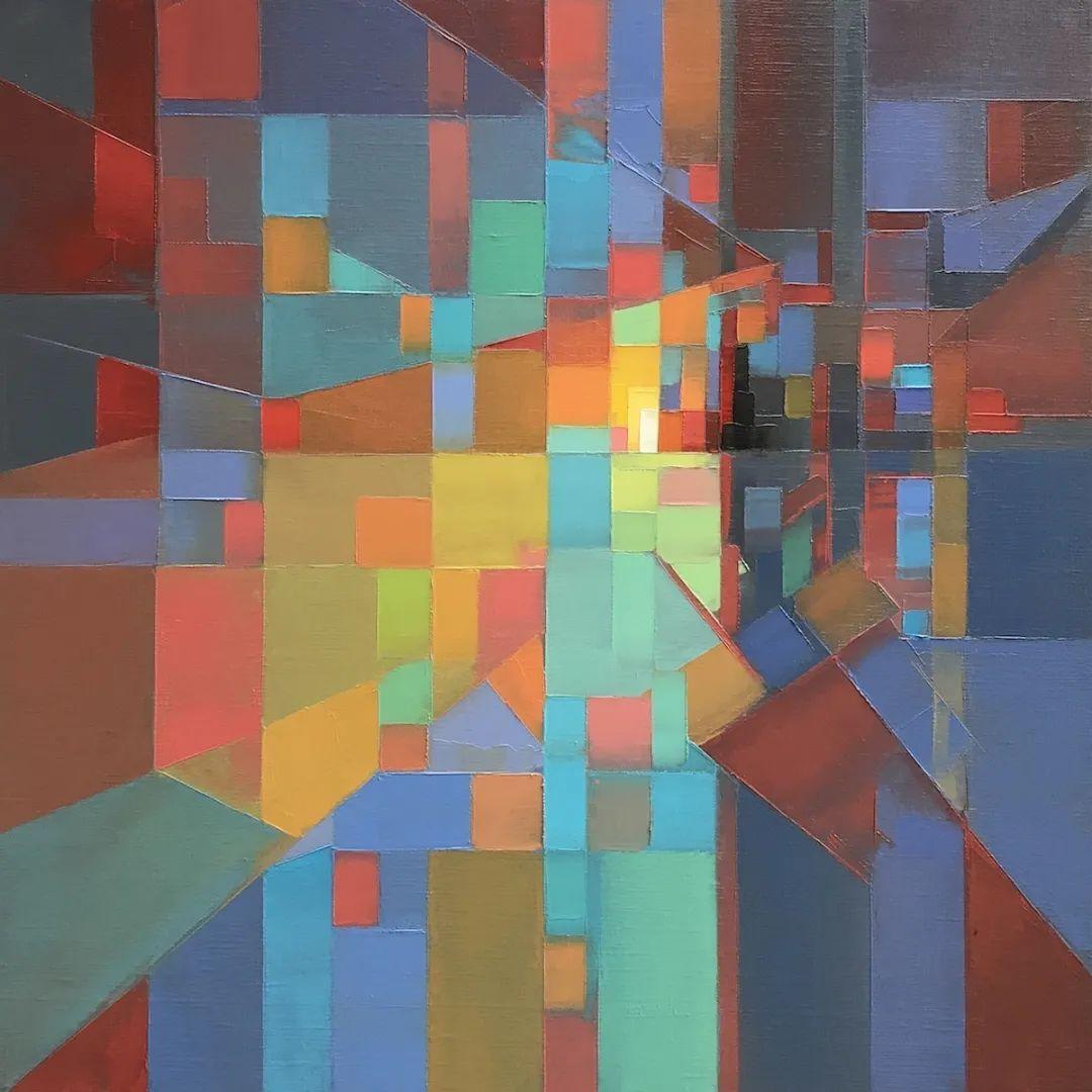 看不懂抽象画那就离远一点看