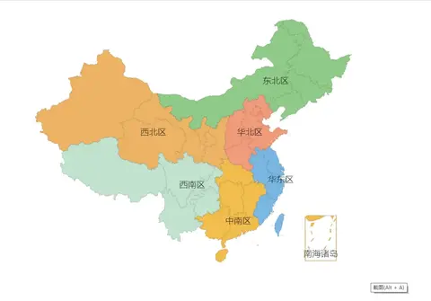 echarts+vue 实现中国分区地图 - 知乎