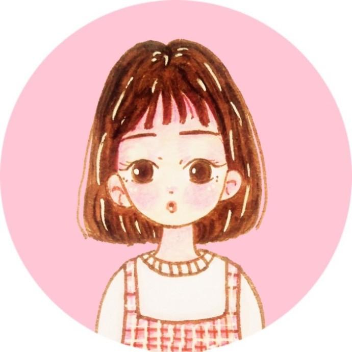 卡通头像短发女生