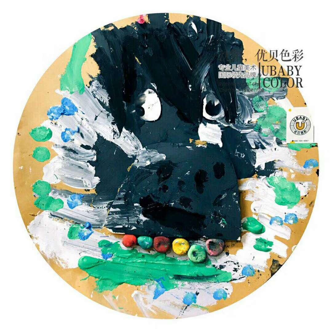 优贝色彩低幼段作品疣猴