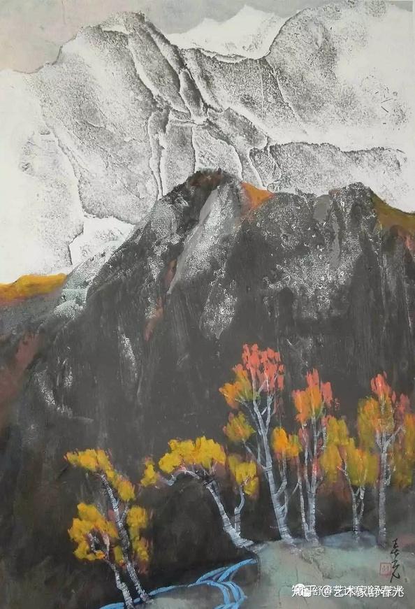 边塞画家舒春光西部奇境山水欣赏
