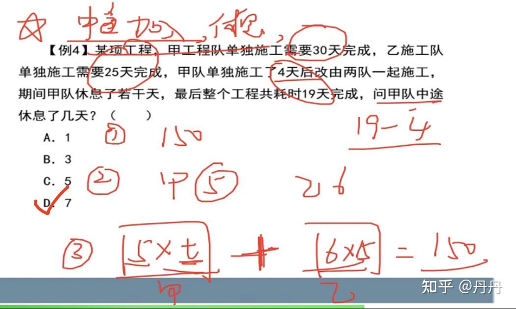 法-賦值工作總量已知若干工作時間,解題流程賦值總量為工作時間的倍數