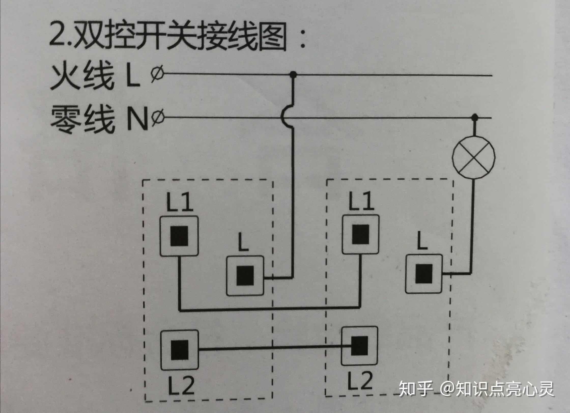 家用明裝線路單控照明改雙控