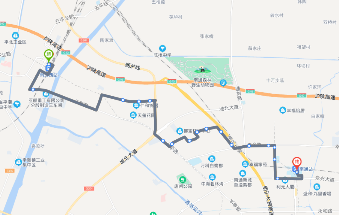 2021年最新江蘇南通火車西站途經公交車線路乘坐點及其運行時間查詢表