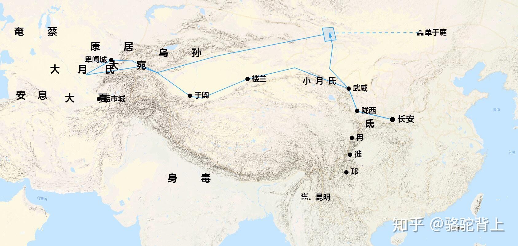 昭君出塞线路图图片