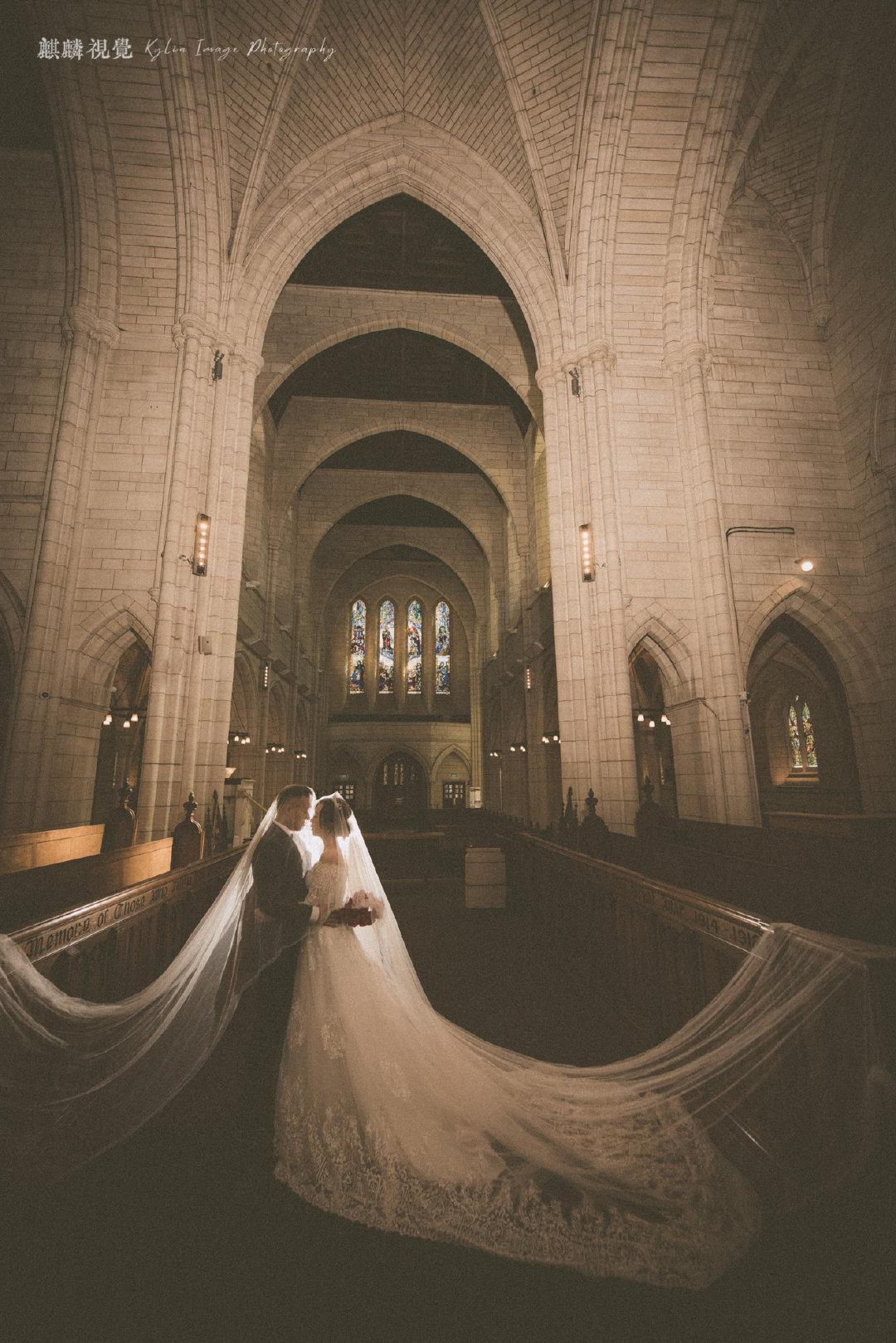 复古色调8k不到新西兰欧式教堂婚纱照