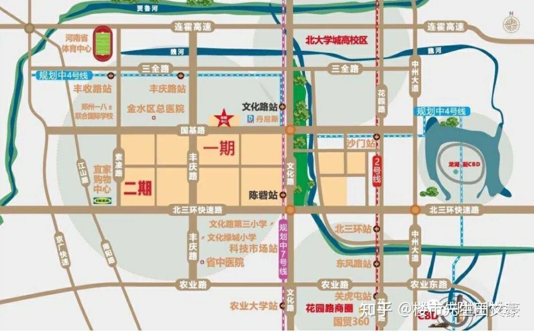 貫穿北龍湖,cbd,地鐵價值凸顯三地鐵:地鐵交通:三縱:【花園路,文化路