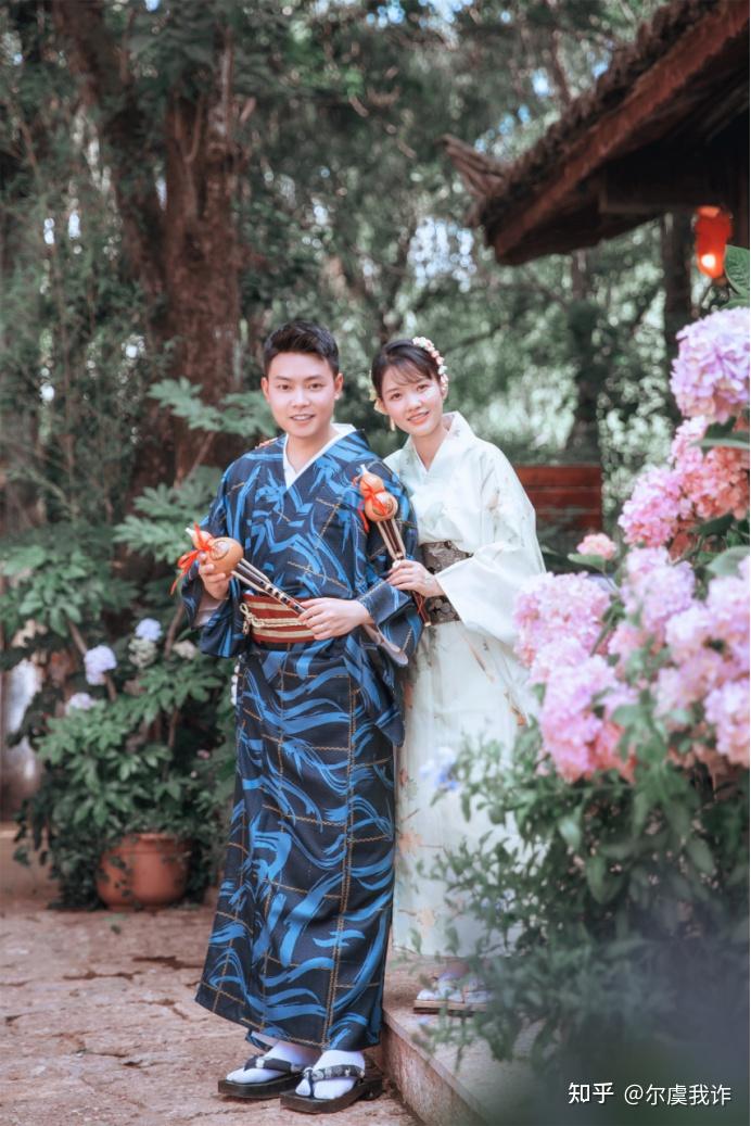 丽江古城也能拍出日式和服婚纱照云南旅拍婚纱摄影分享