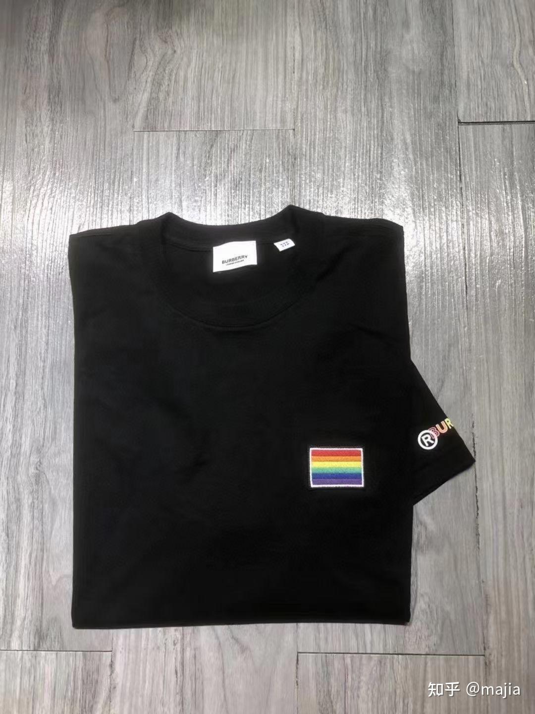 burberry巴宝莉彩虹短袖