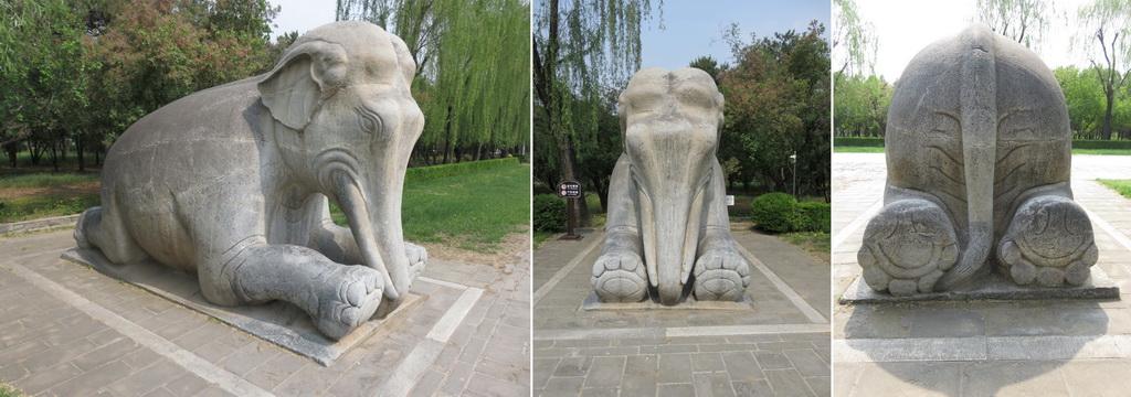 图说古今影像大明十三陵四神路之石像生的百年老照片