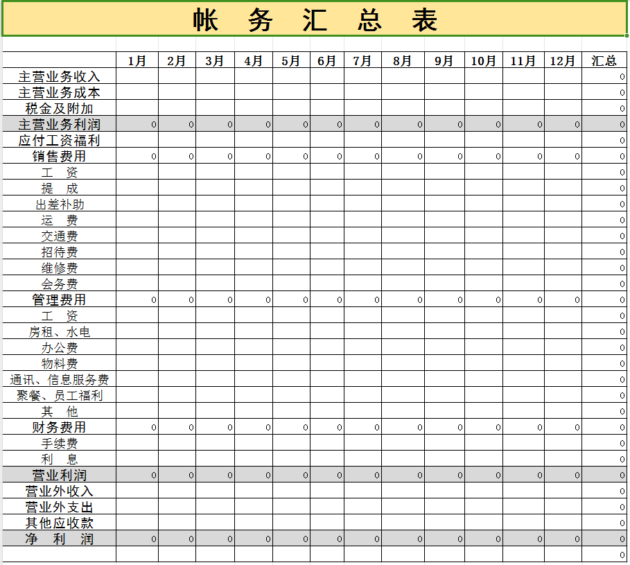 内帐做得好