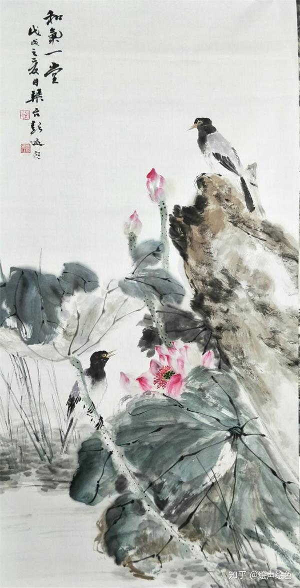 画家彭述超鸾漂凤泊笔底春风