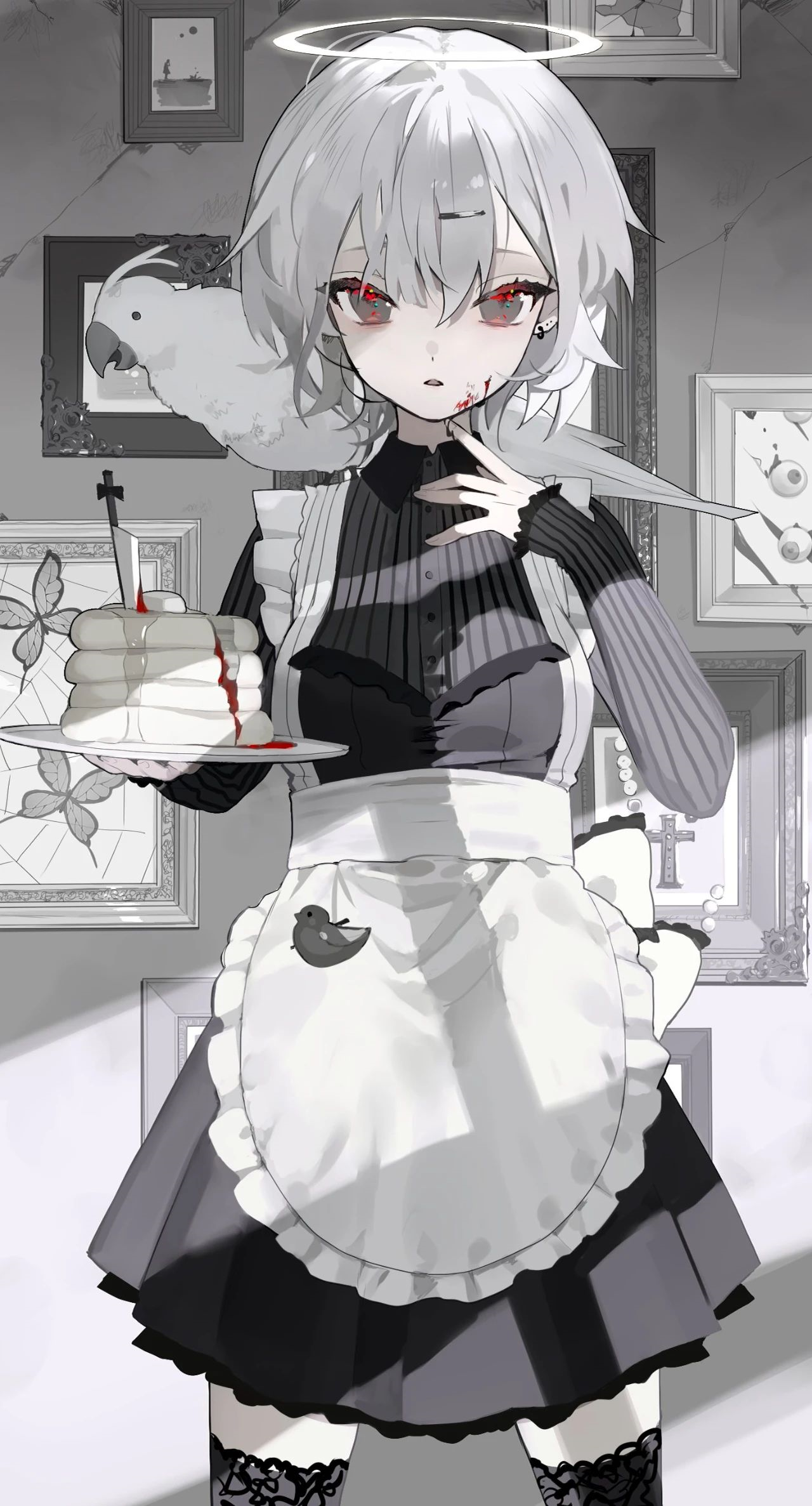 【作品欣赏】白毛控狂喜!色调冷艳且高贵,简直太帅了