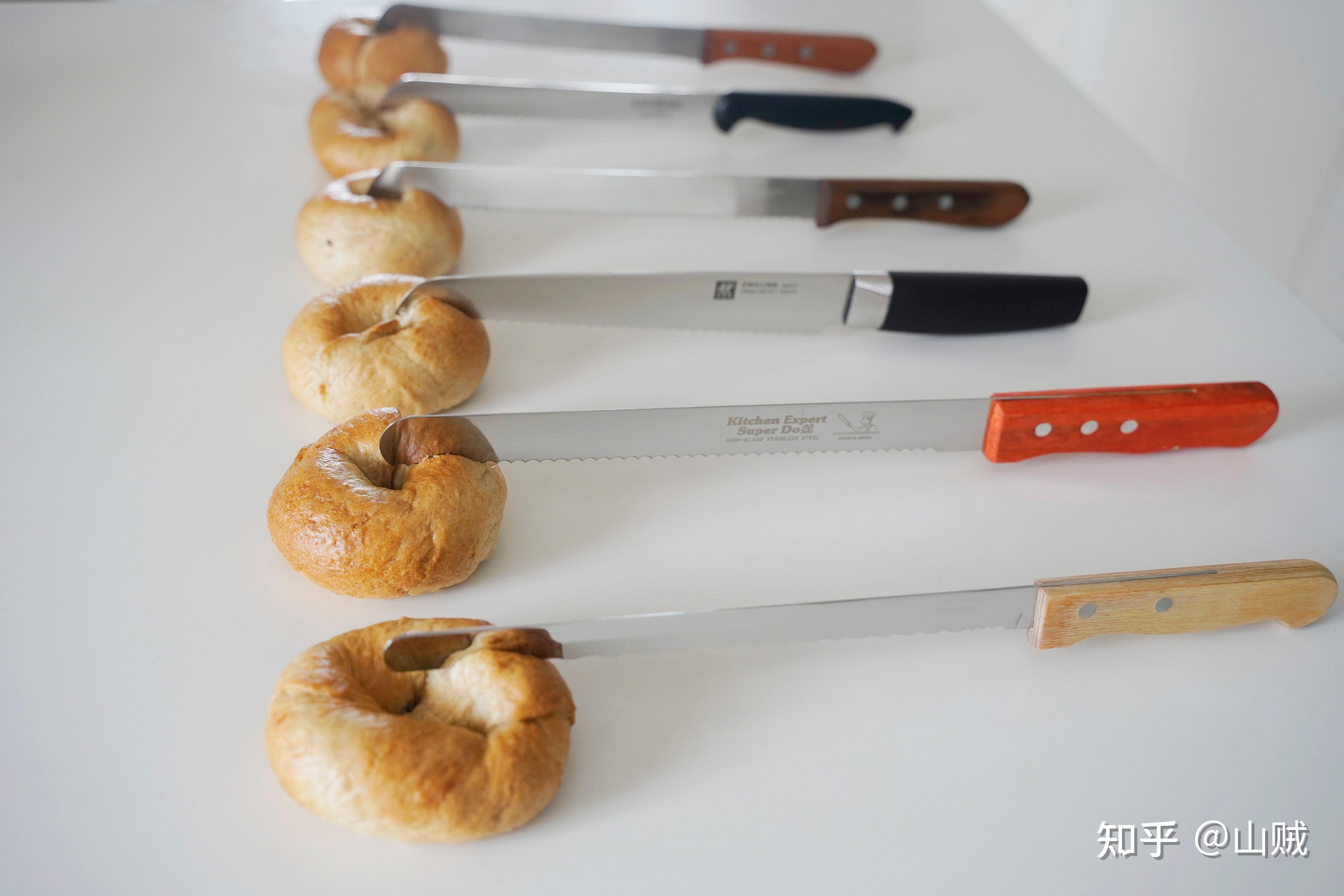 烘焙党看过来,6把面包刀评测对比,价格不同,究竟差别有多大?
