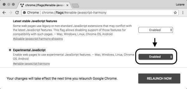 experimental javascript chrome