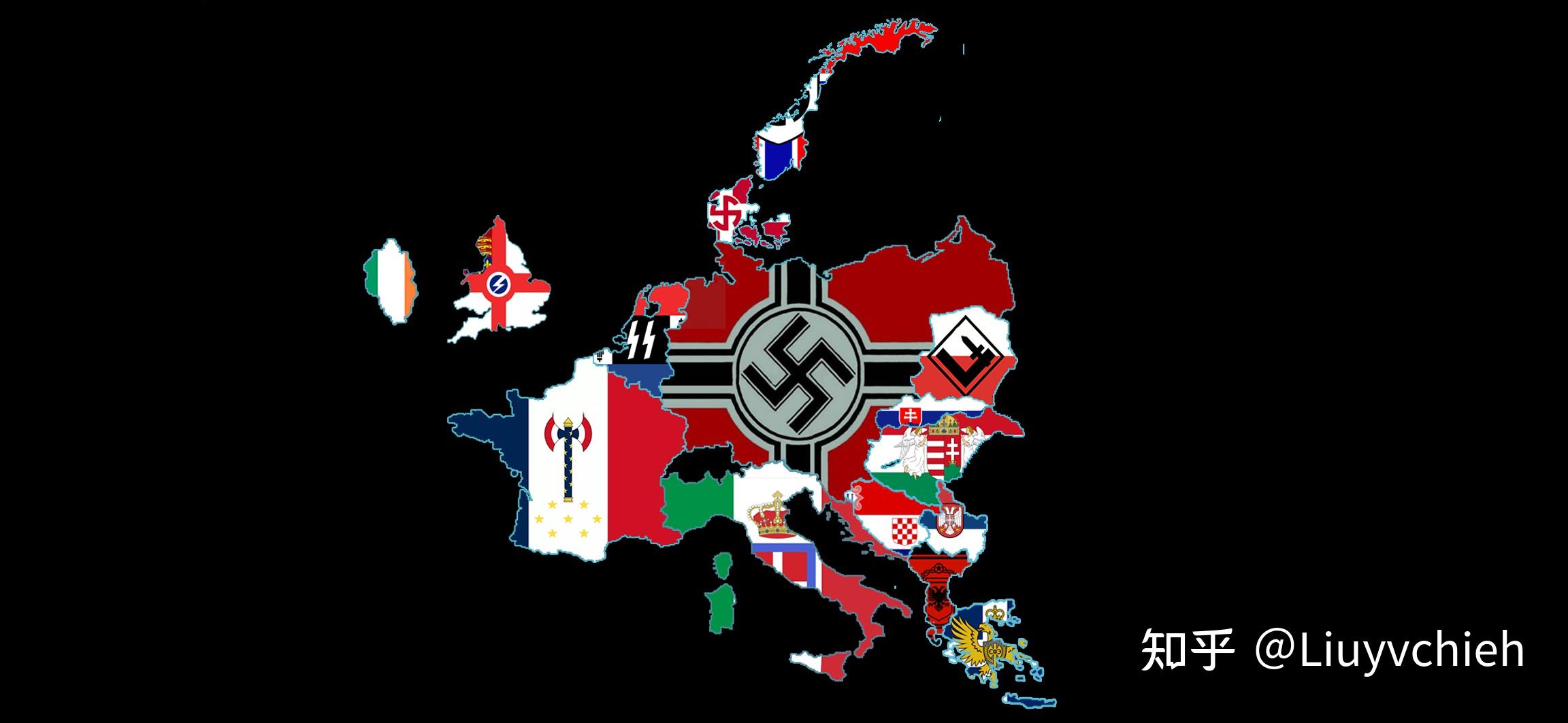 为了放入,可能孤岛的比例缩放了包含:大日耳曼国,法兰西国,意大利王国