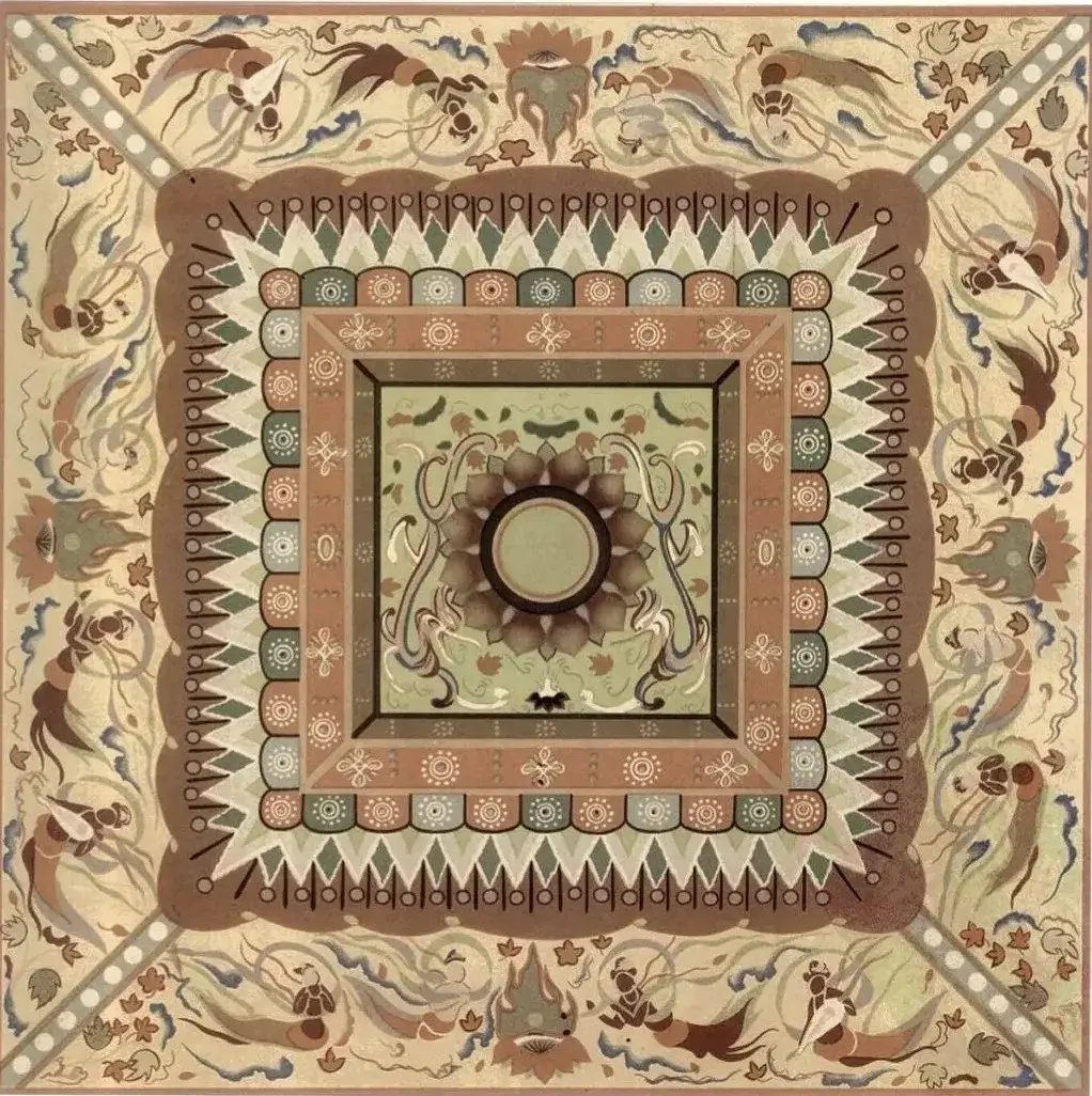 中式纹样 | 宝相花,盛开在中国最美天花板