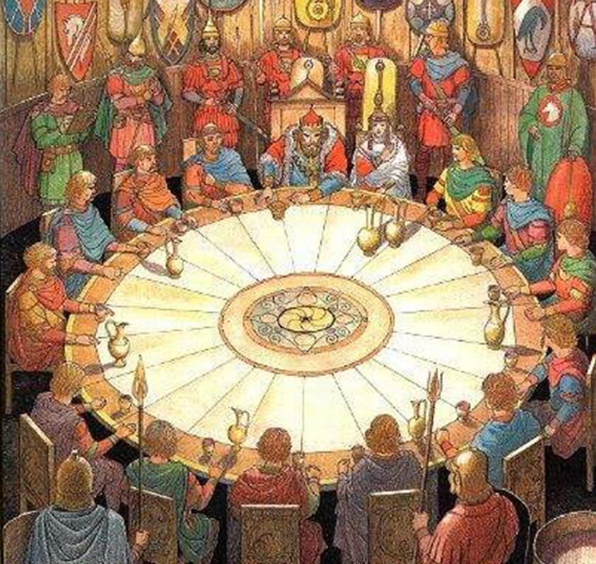 亚瑟王圆桌会议图片