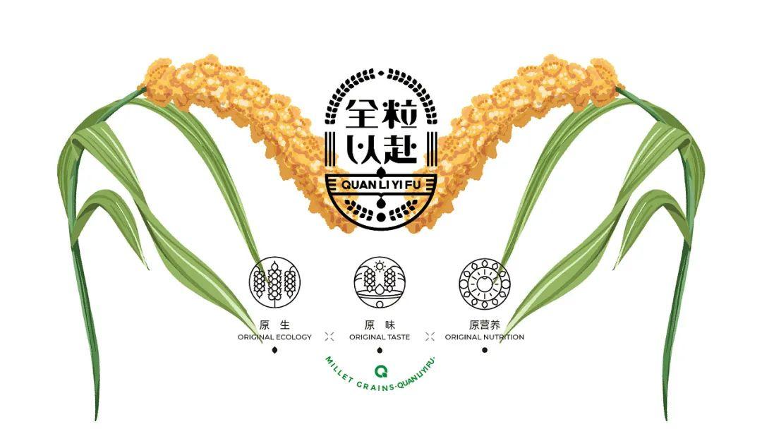 另一款礼盒装,以生长农作物的实际环境转换为矢量插画,突显在大自然中