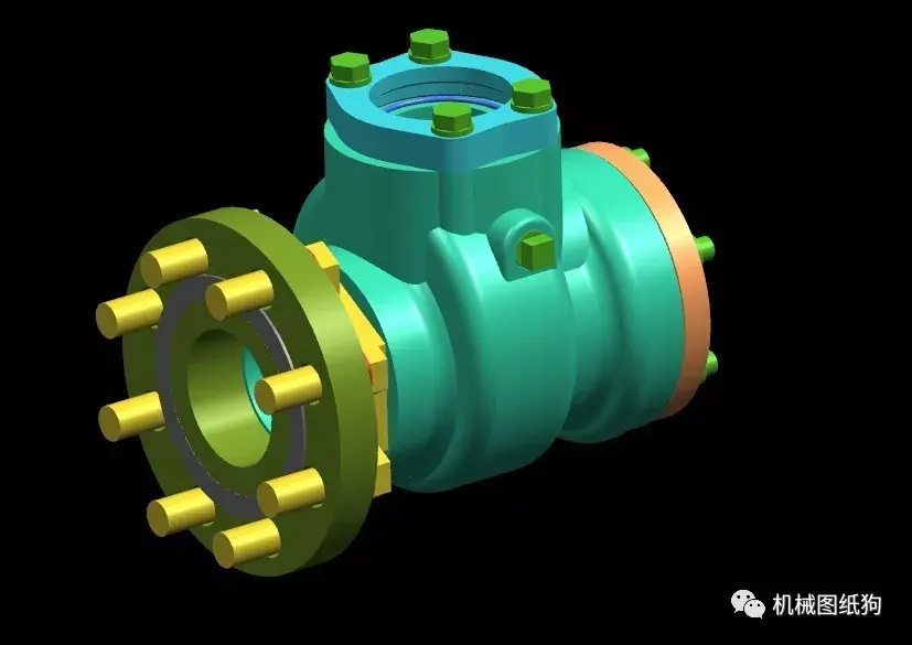 【泵缸阀杆】liquid valve液体阀模型3d图纸 ug设计