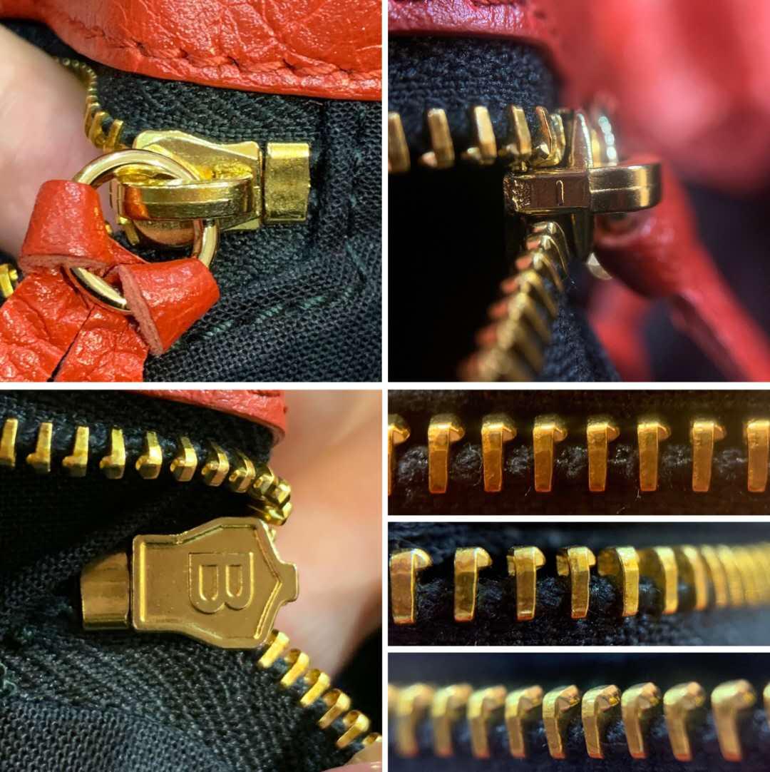 巴黎世家用的是lampo拉链,早期背面是lampo的logo现在背面是b字母