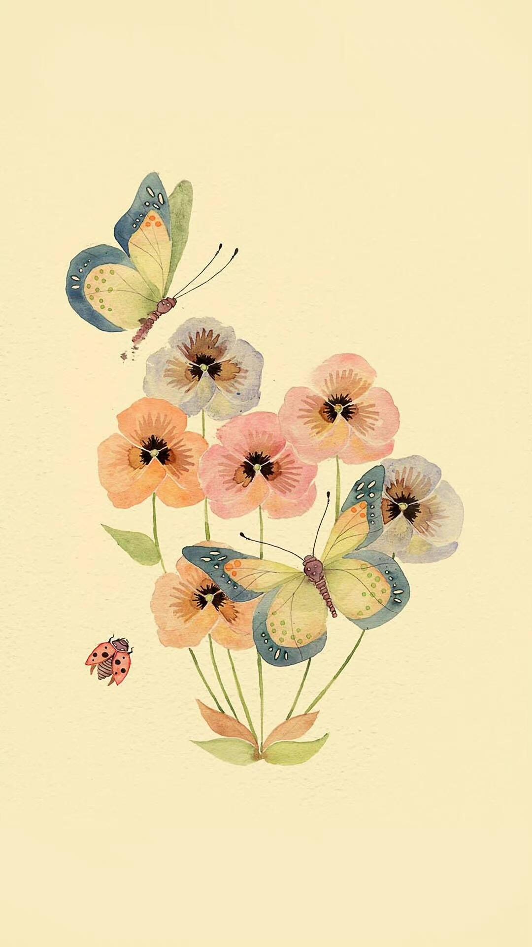 花系列插画壁纸欣赏