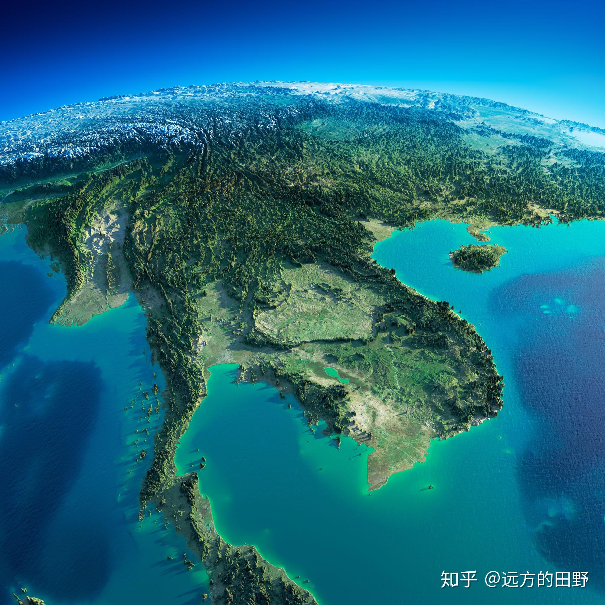 亚洲地形图高清 - 世界地理地图 - 地理教师网