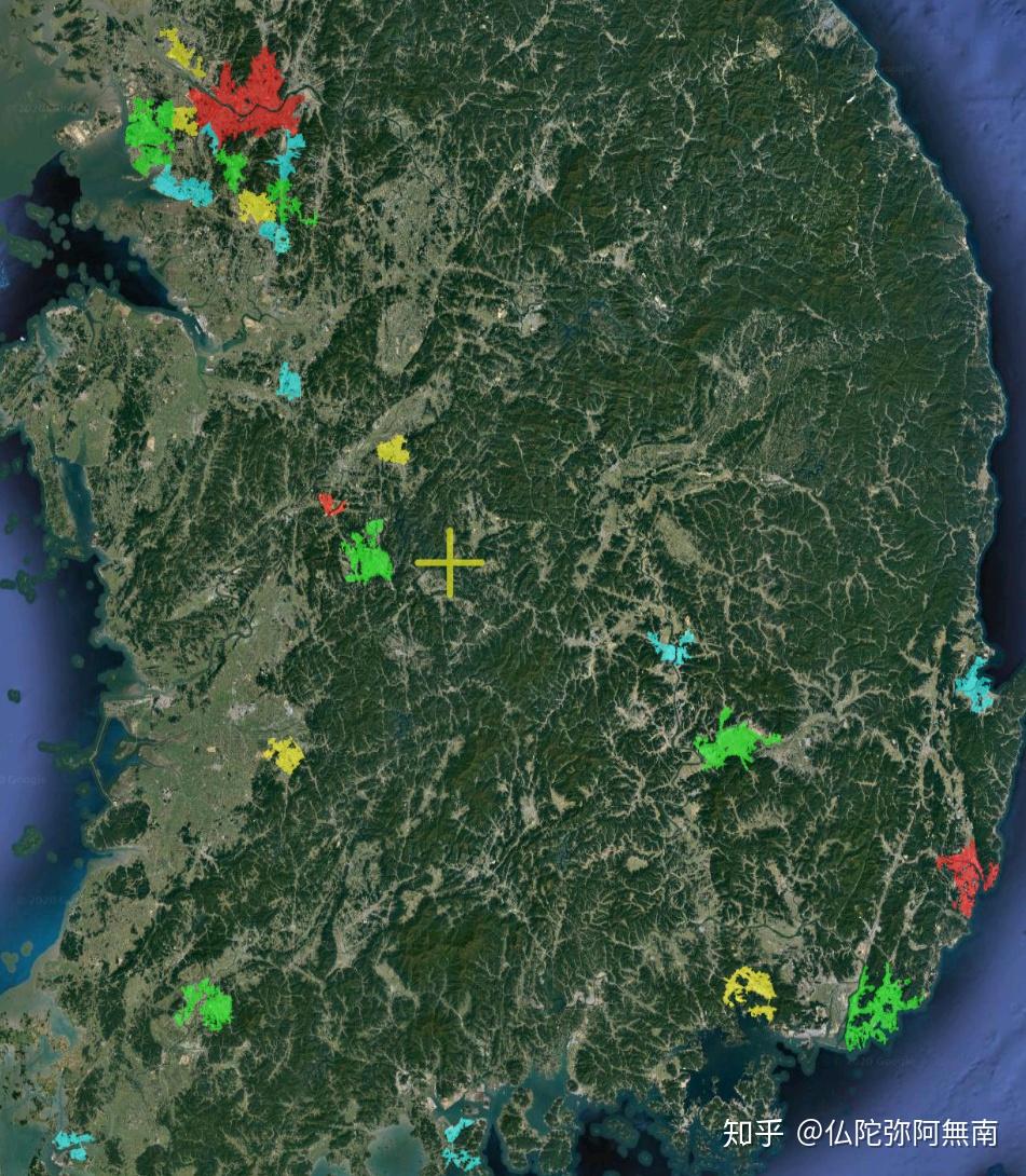 韩国首尔平面地形图图片