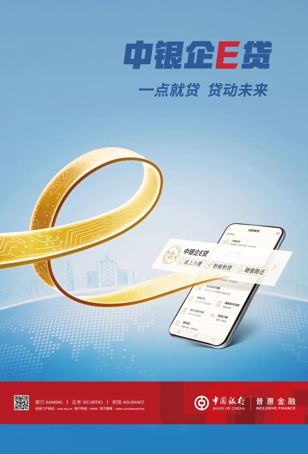 四川中行普惠金融"中银企e贷"上线,多款"全线上"产品助力小微企业