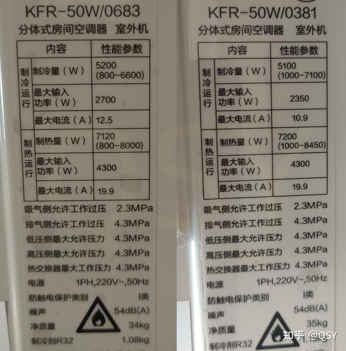 第125篇空调拆机丨海尔静悦2匹新三级和新一级对比拆机 这个新三级