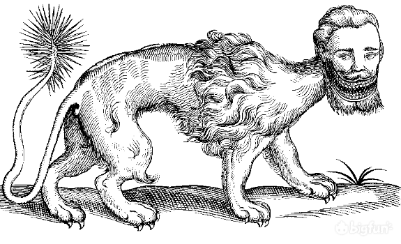 狮鹫素描图片