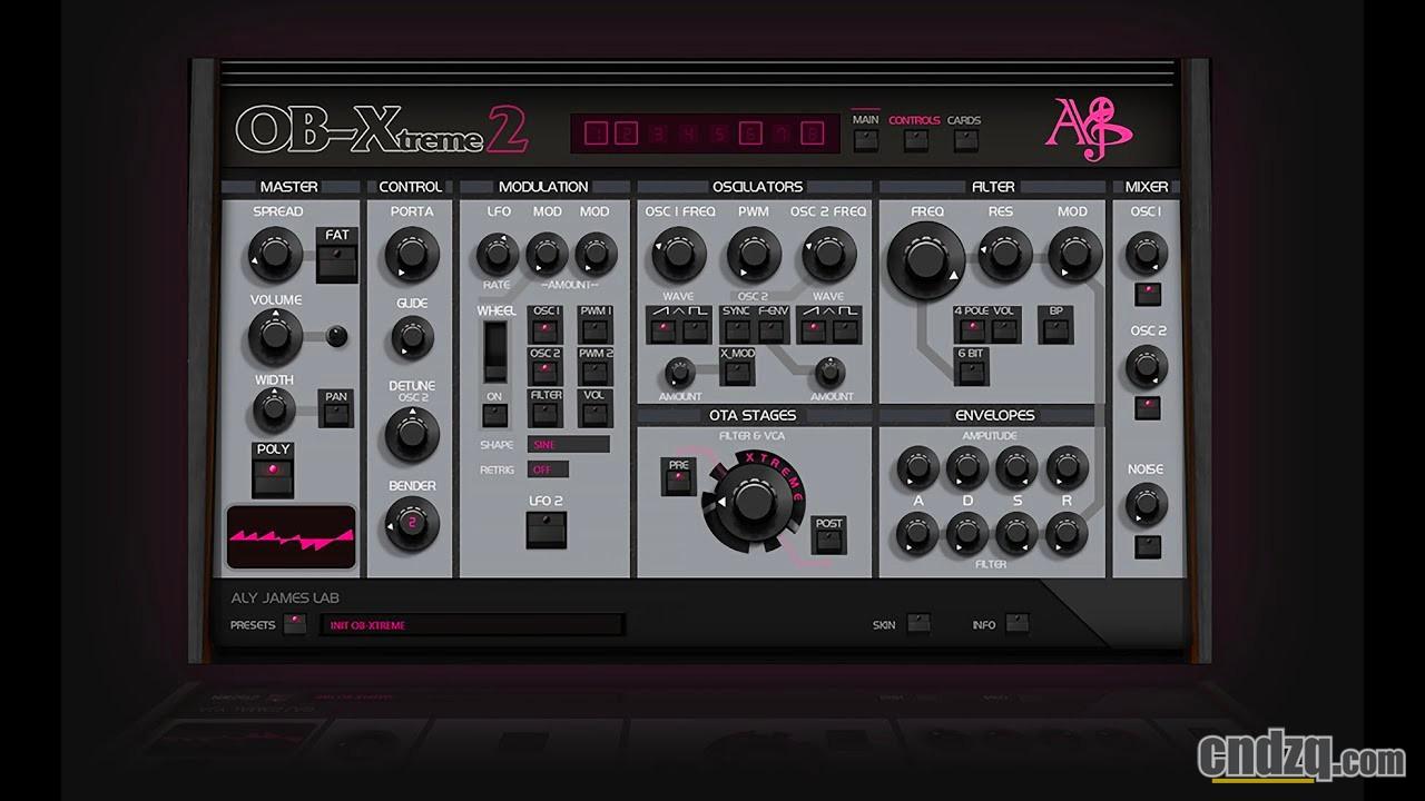 Aly James Lab的Oberheim OB-X系列合成器模拟插件发布2.0更新 - 知乎