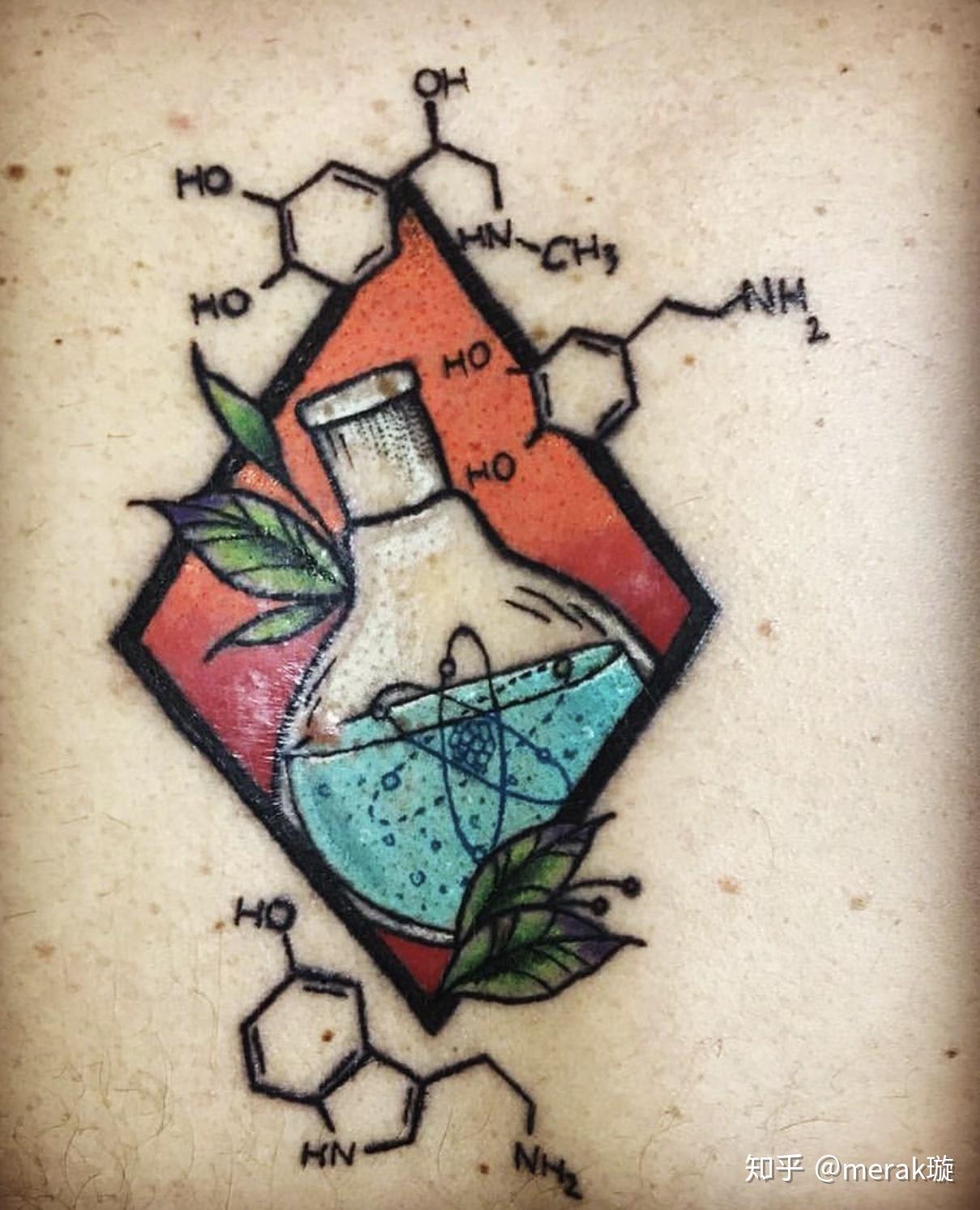 纹身|理科学霸专属——分子式方程式纹身