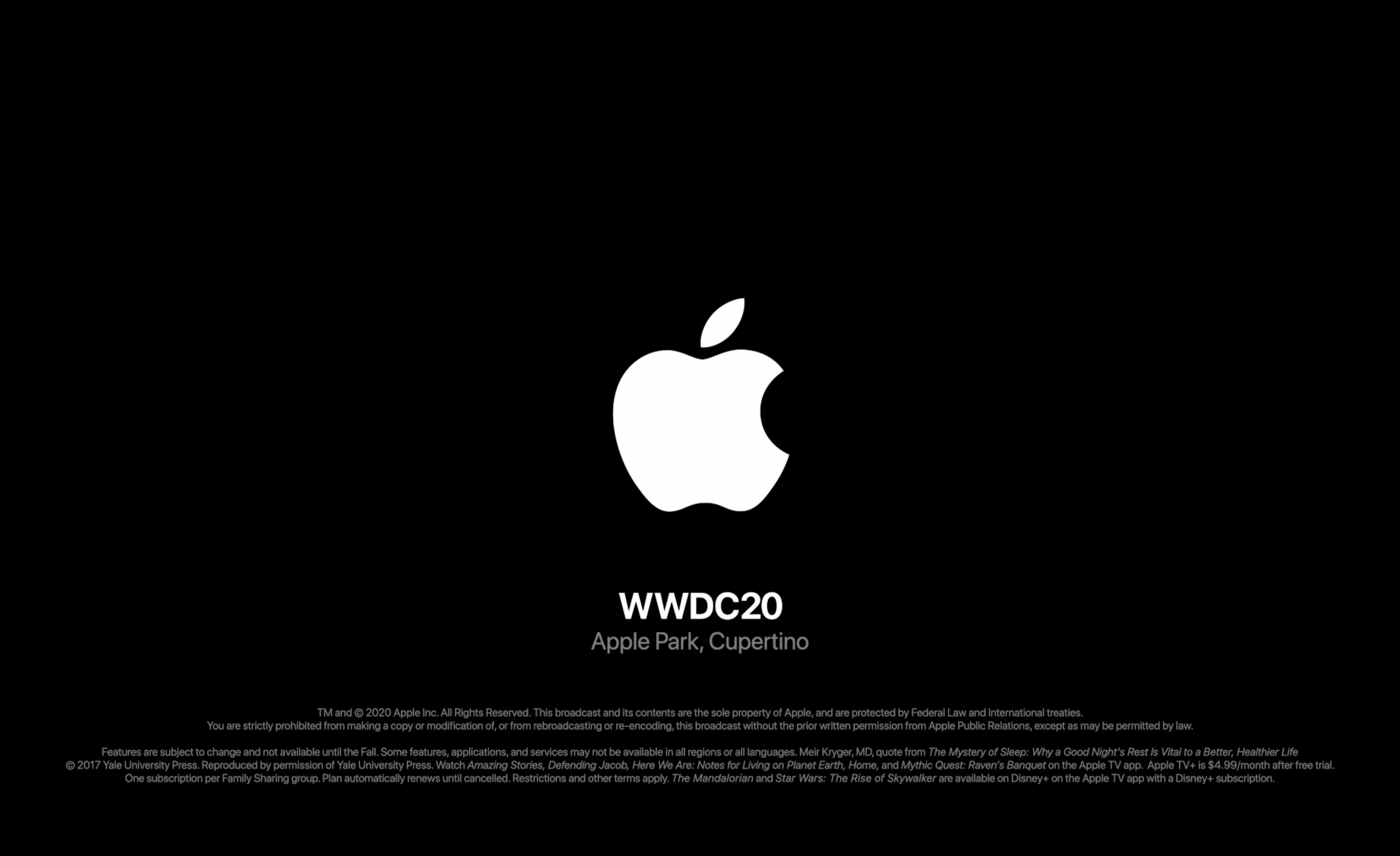 wwdc20开场片段