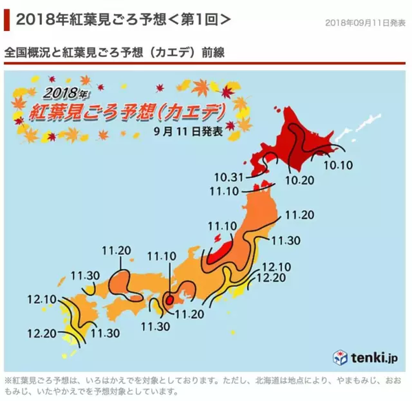 18日本红叶时间预测出炉 内附赏枫攻略 知乎