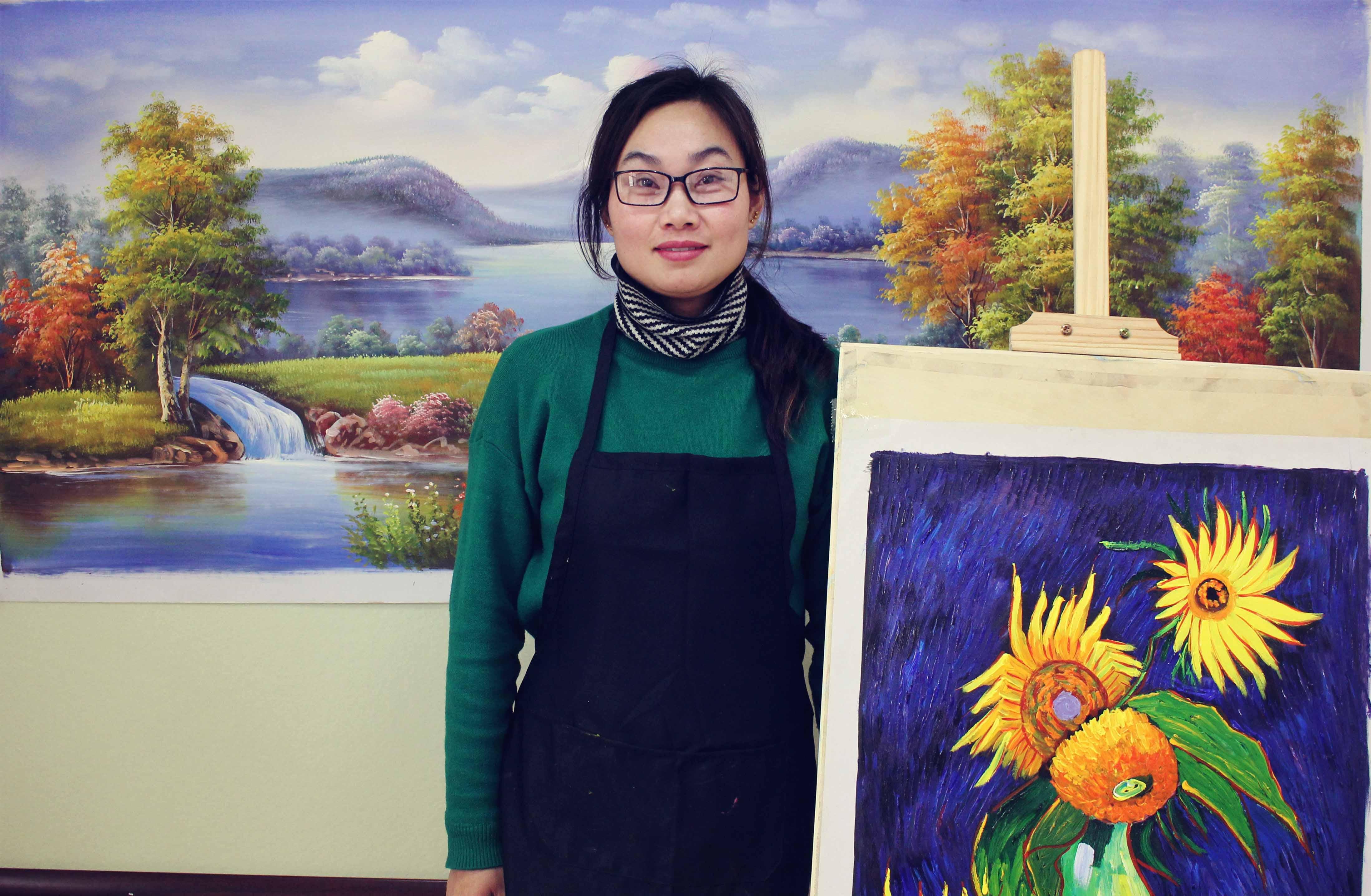 著名油画家刘芳芳老师油画作品赏析