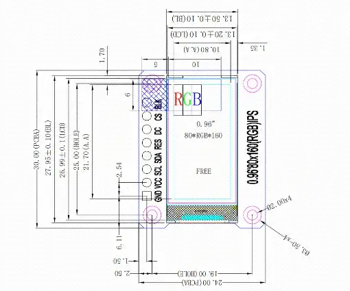 Cw32 【CW32模块使用】0.96寸彩屏 - 知乎