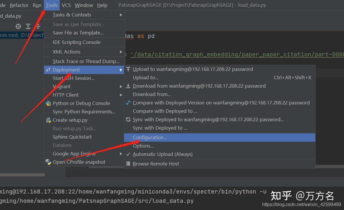 Pycharm failed authentication failure 