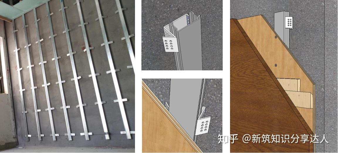 76mm木饰面付龙骨卡基层厚度组成表76mm完成面到基层厚度15mm15mm木