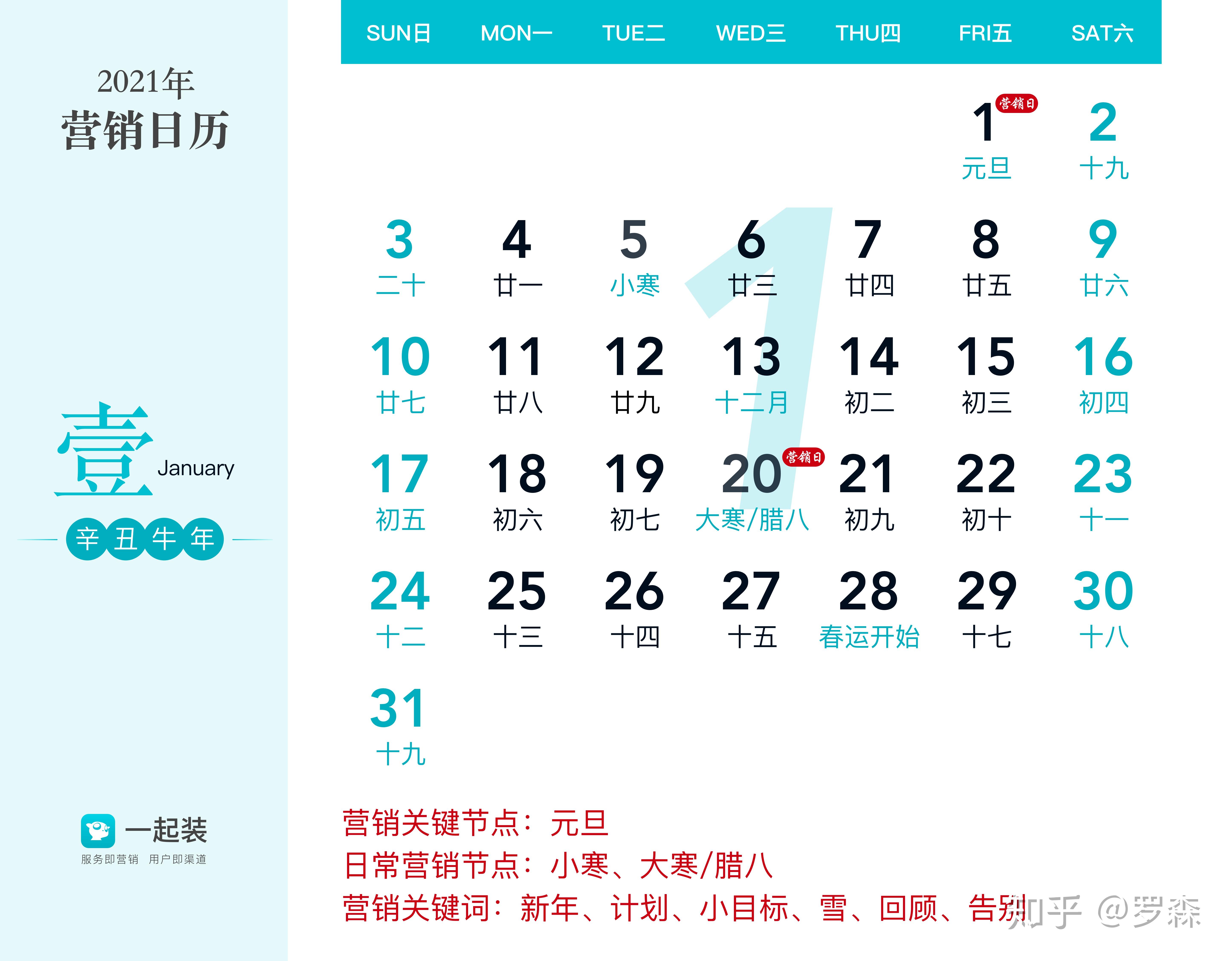 2021年营销日历借势营销必备