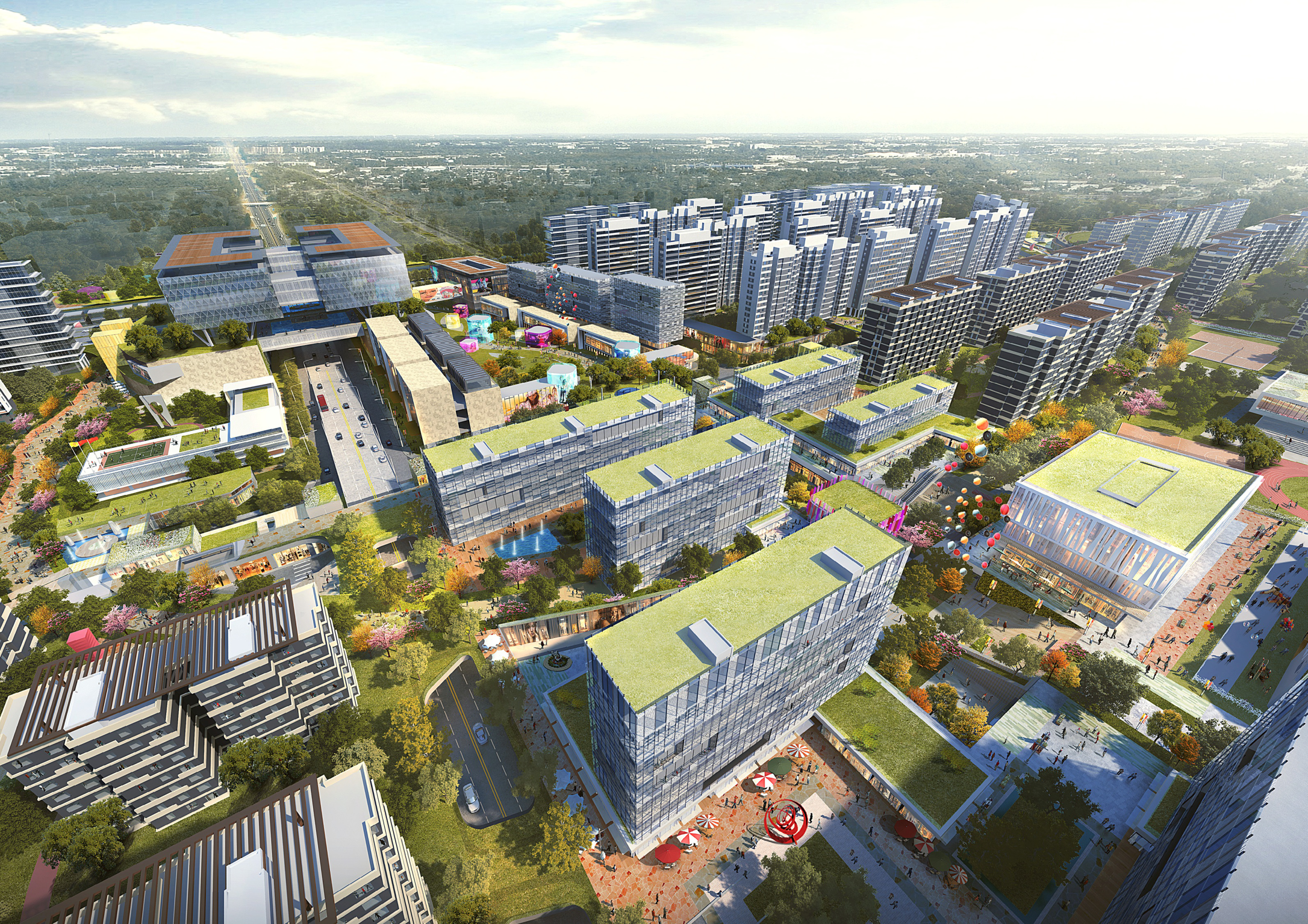 复旦设计院承接的地铁5号线五常车辆段综合体项目,以"tod"开发模式