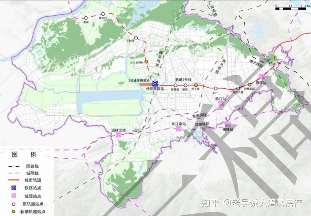 惠州地铁2号线规划图图片