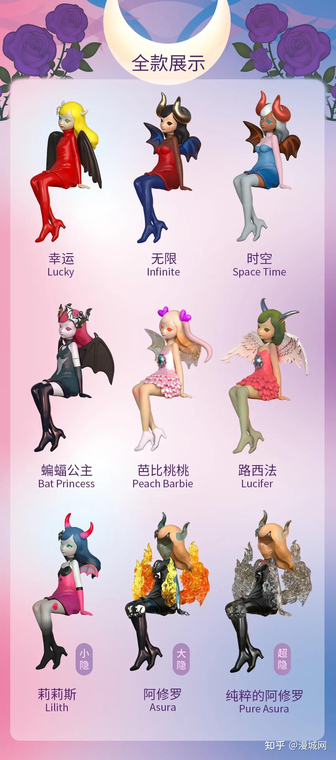 潮流玩具多萝西百变恶魔公主系列盲盒暗黑甜酷风