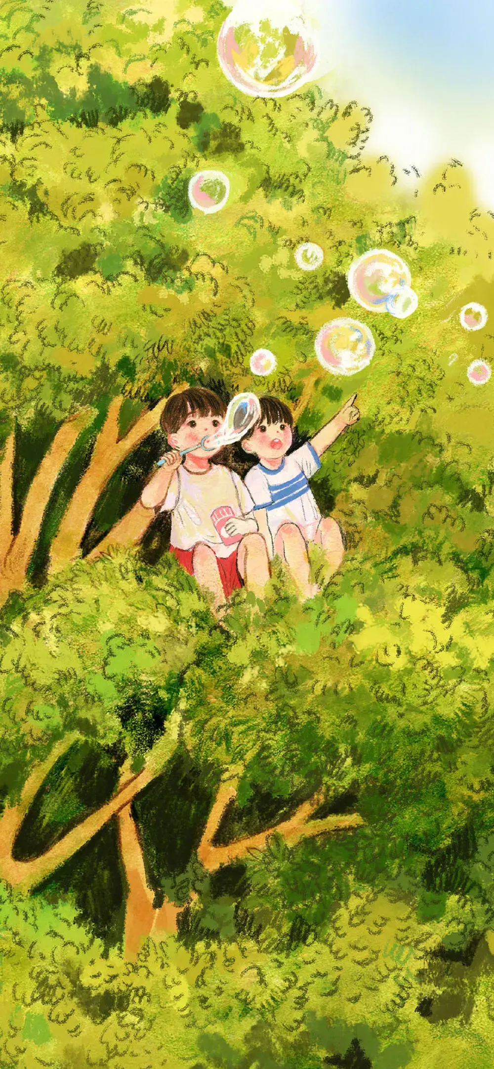 有没有绿色系列的动漫壁纸呀