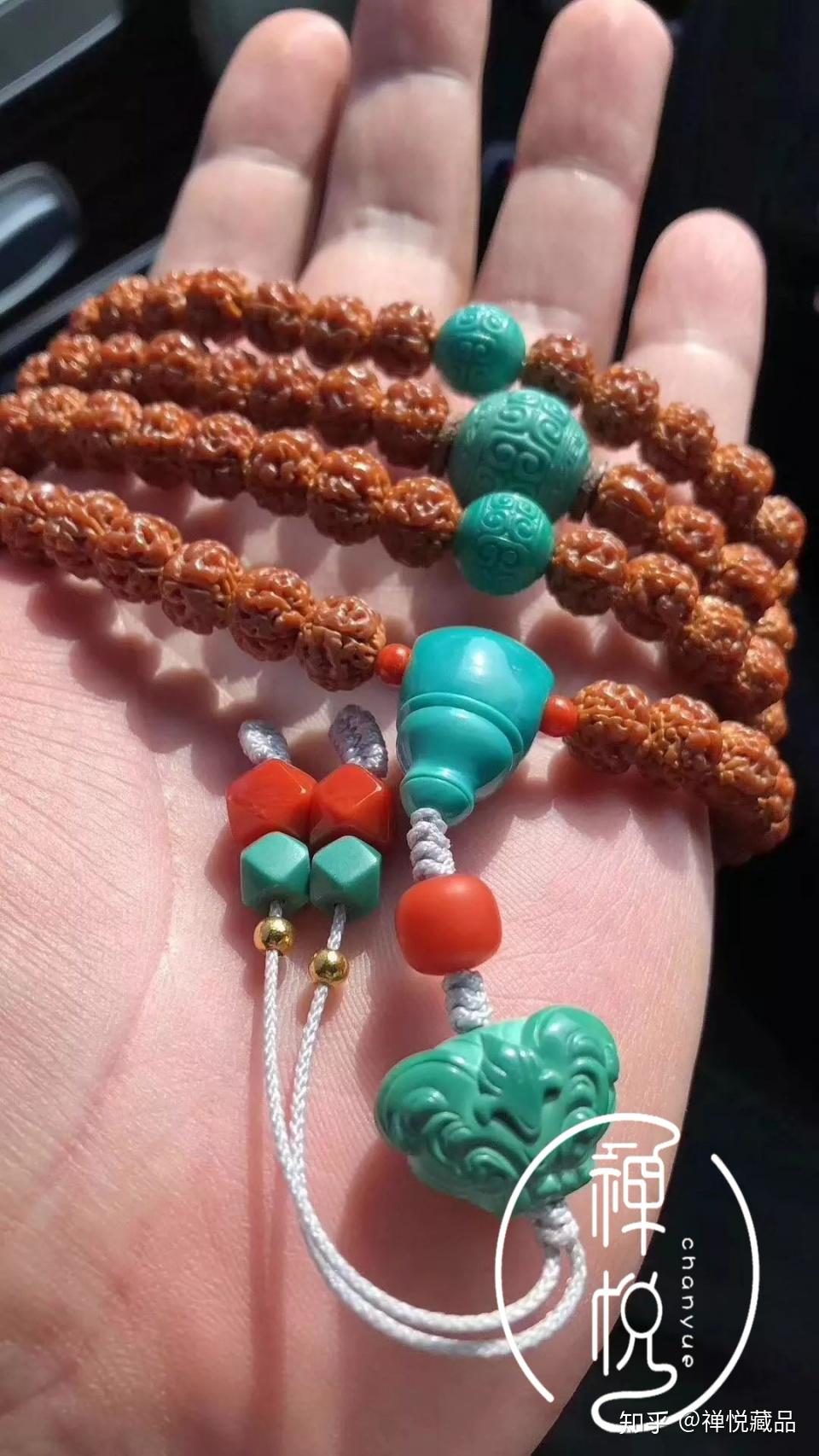 禅悦绿松石三通佛头在配串中起到什么作用