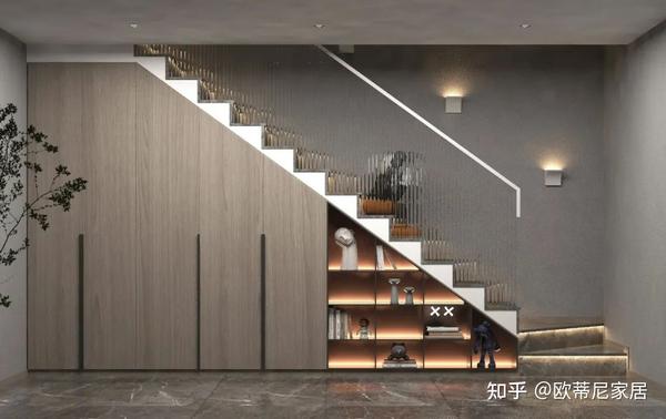 楼梯柜创意设计:如何巧妙利用楼梯下方空间 - 知乎