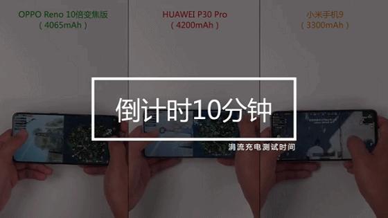 华为,小米,oppo充电速度对比
