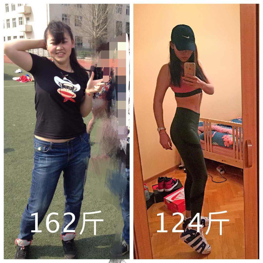 我成功了一 先来一张对比照 身高:176看了图之后都不用说为什么要减肥