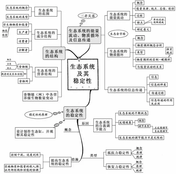 生物丨看透高中生物这20张思维导图轻松拿高分