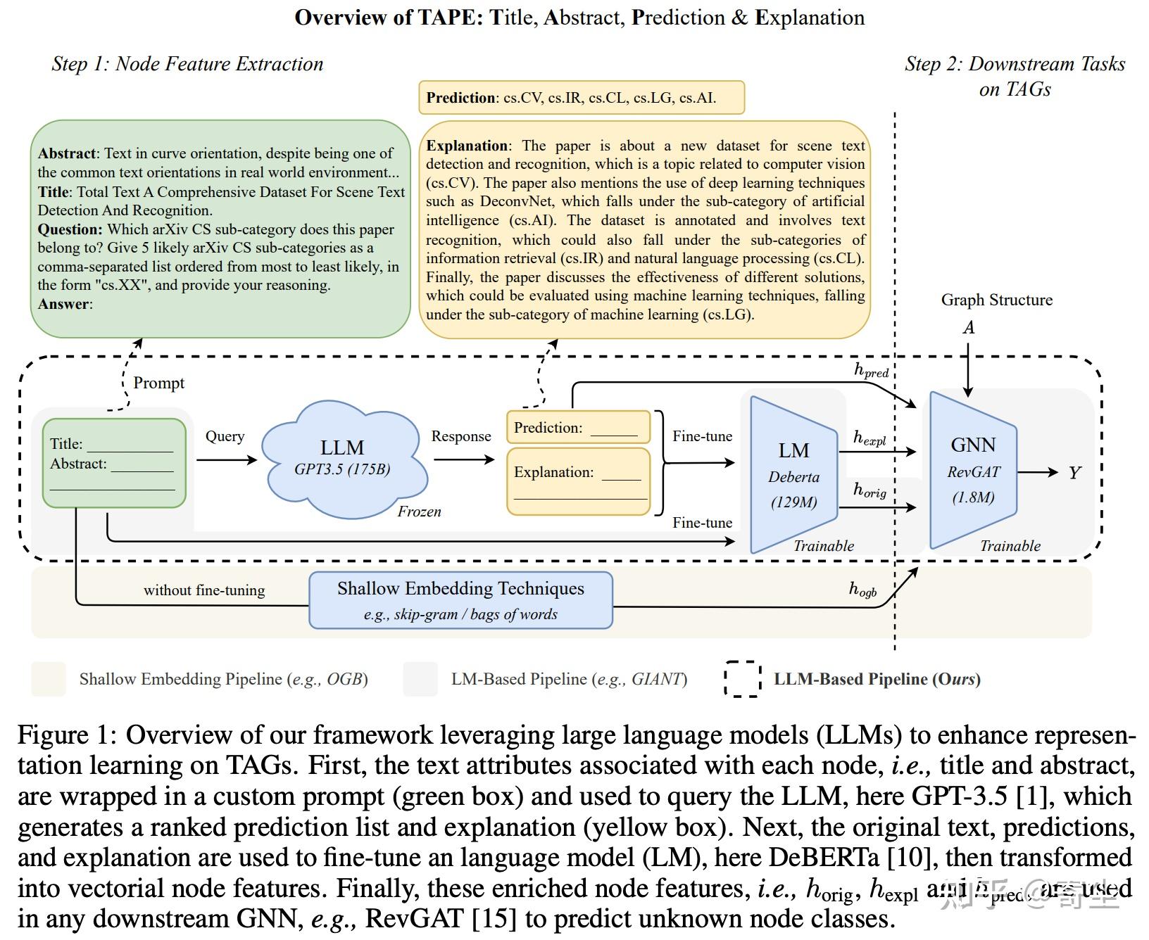 Text attributed graph tag 